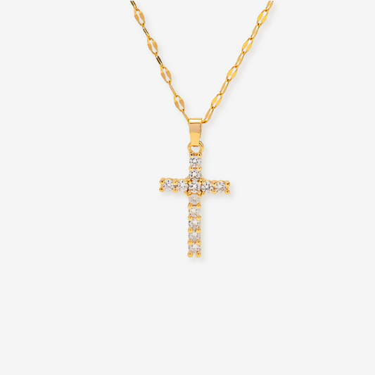 18K Gold Plated Cross Necklace