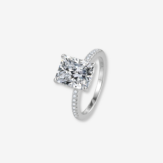 Moissanite Diamond Cut Engagement Ring