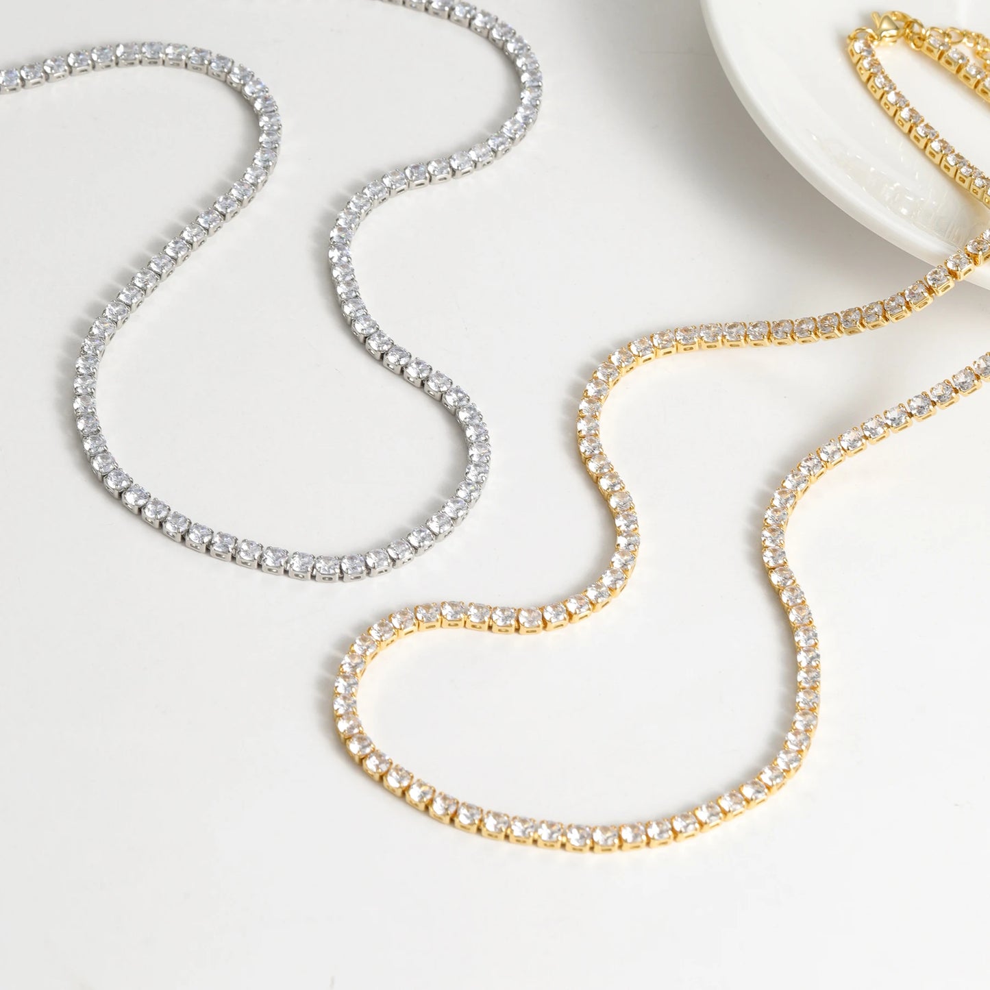 Classic Tennis Diamond Necklace