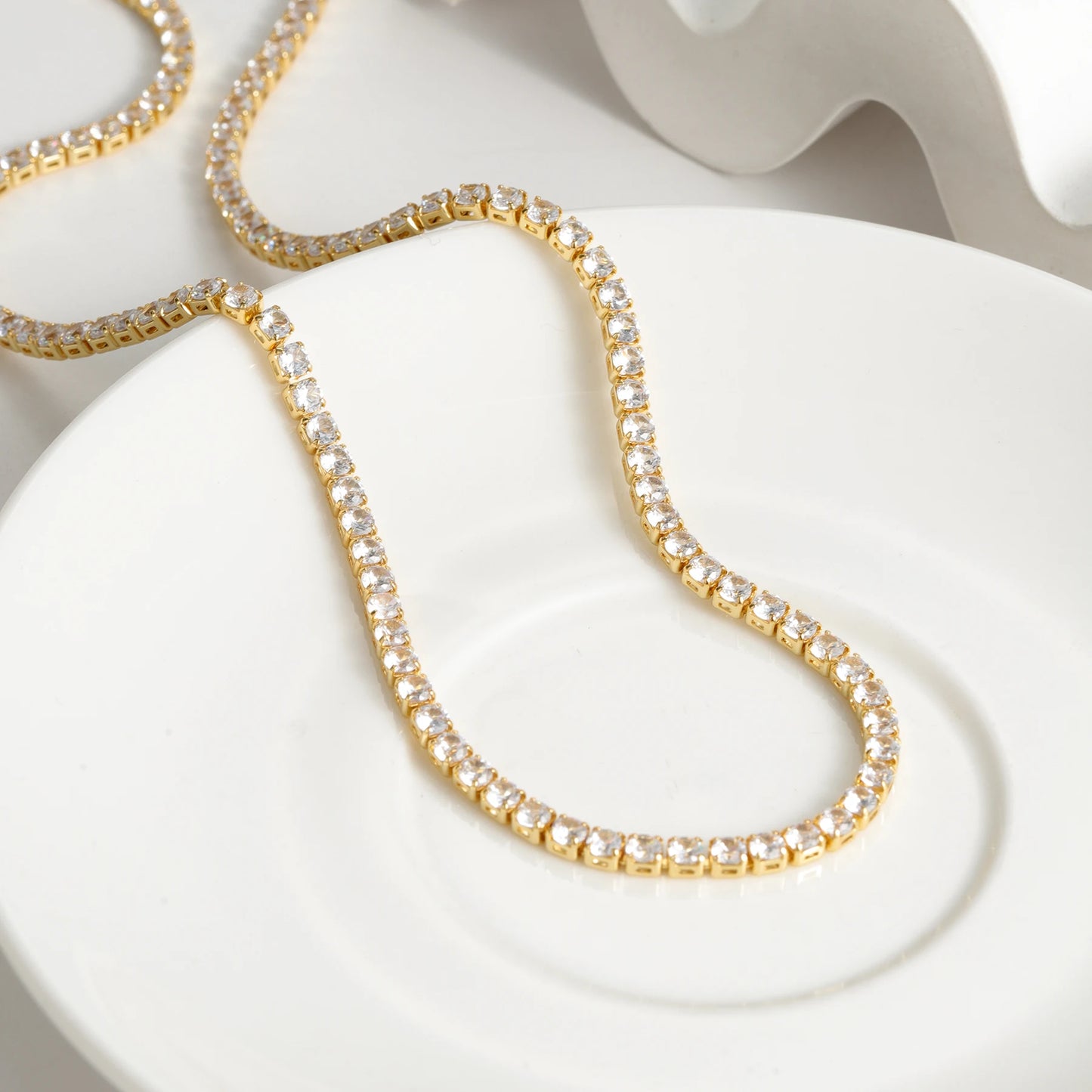 Classic Tennis Diamond Necklace