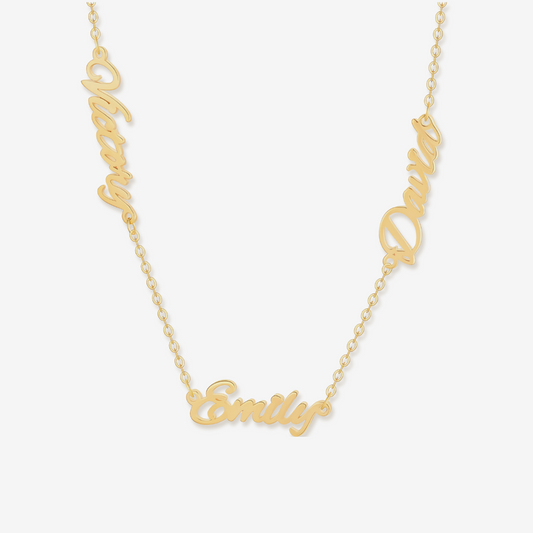 Multiple Signature Link Necklace