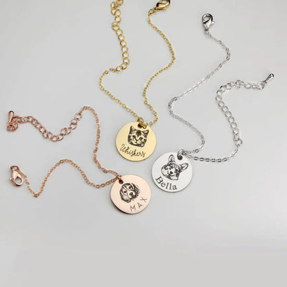 Personalized Pet Engraved Necklace