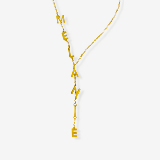 Dainty Drop Name Necklace