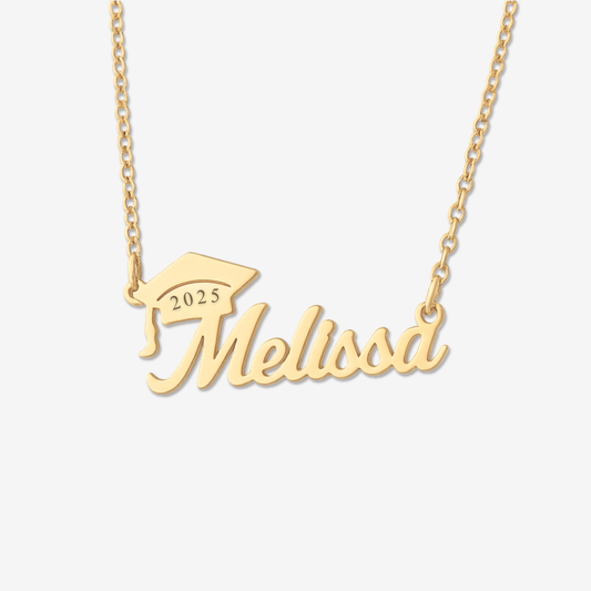18K Gold Graduation Necklace
